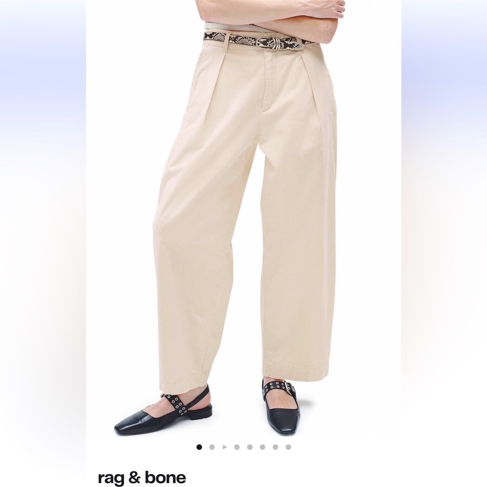 Rag & Bone Donovan pleated wide leg relaxed trousers